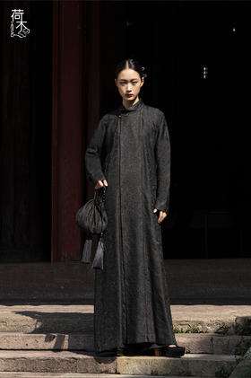 荷木HEMU丨罗绮·偏襟长袍