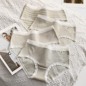 芬腾四季款全棉内裆三角短裤头中腰内裤四条装 A-4152