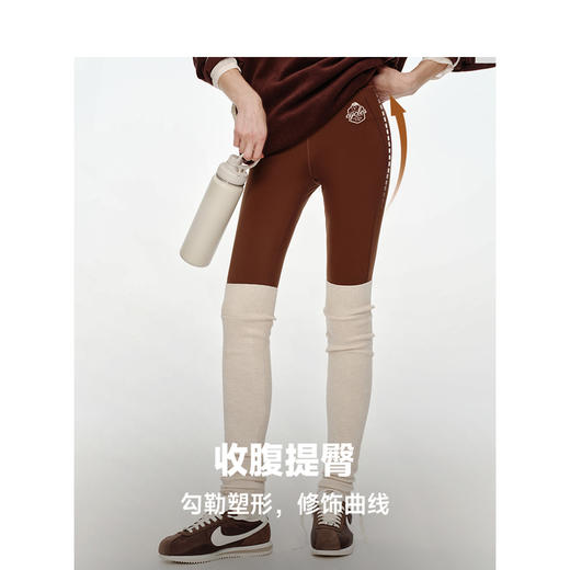 Teenie Weenie小熊卡通字母休闲裤女冬季鲨鱼裤TTTM248918H 商品图2