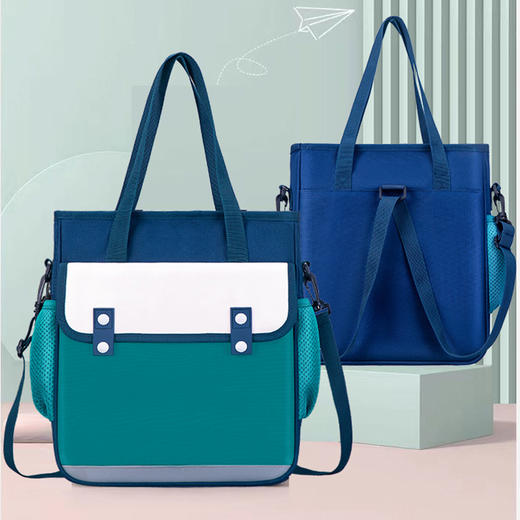 托比熊补习袋小学生男美术包儿童补习书包女童补课包手提袋书包开学季文具套装 商品图3