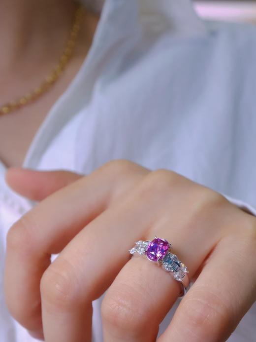 1.53ct 4.33g 紫蓝宝戒指 商品图5