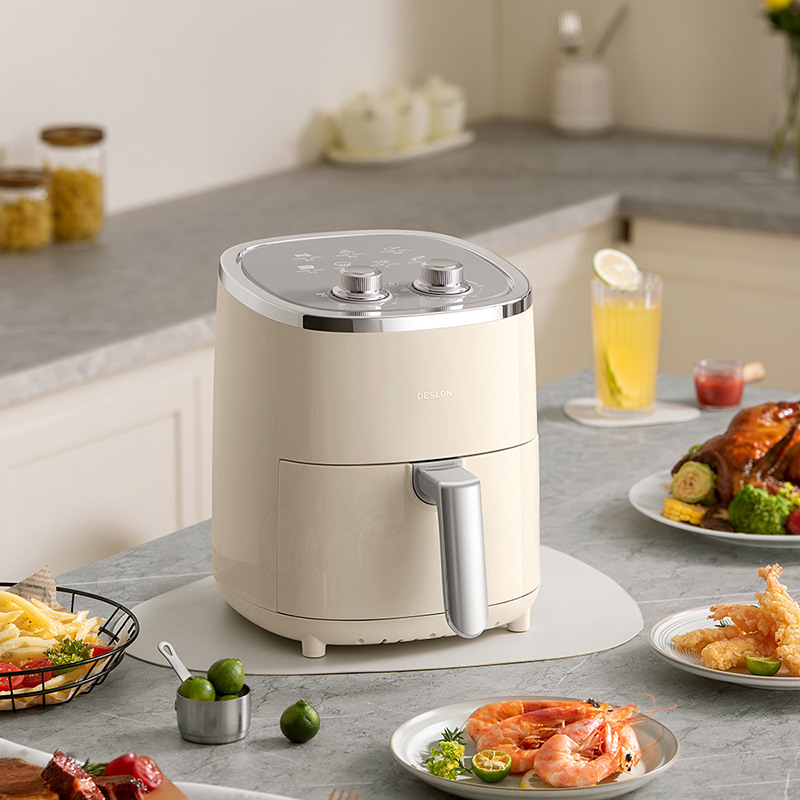 特价【自营】德世朗空气炸锅DDQ-JK012 米白色 4L