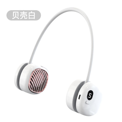 【5档！便携折叠 挂脖风扇】2024新款无叶挂脖风扇，运动、逛街必备；液晶显示，便携轻巧；五档风力，定制凉爽；多彩颜色，个性十足！ 商品图6