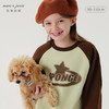 马克珍妮女童美式学院宽松插肩袖卫衣儿童上衣2024秋装新款241295 商品缩略图0