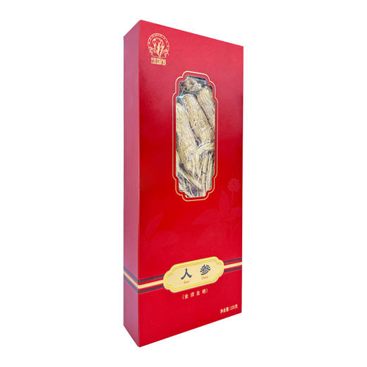 上药神象 生晒全须人参整支参白参 100克 泡酒煲汤园参礼盒 商品图1