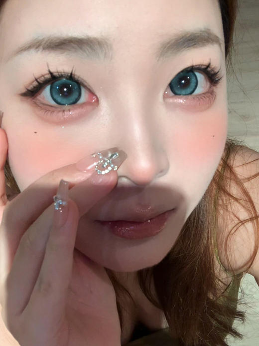 Kikicon旗下 ·月抛 雾中青&葡萄露 14.5mm白狮参考着色大直径｜2片 商品图3