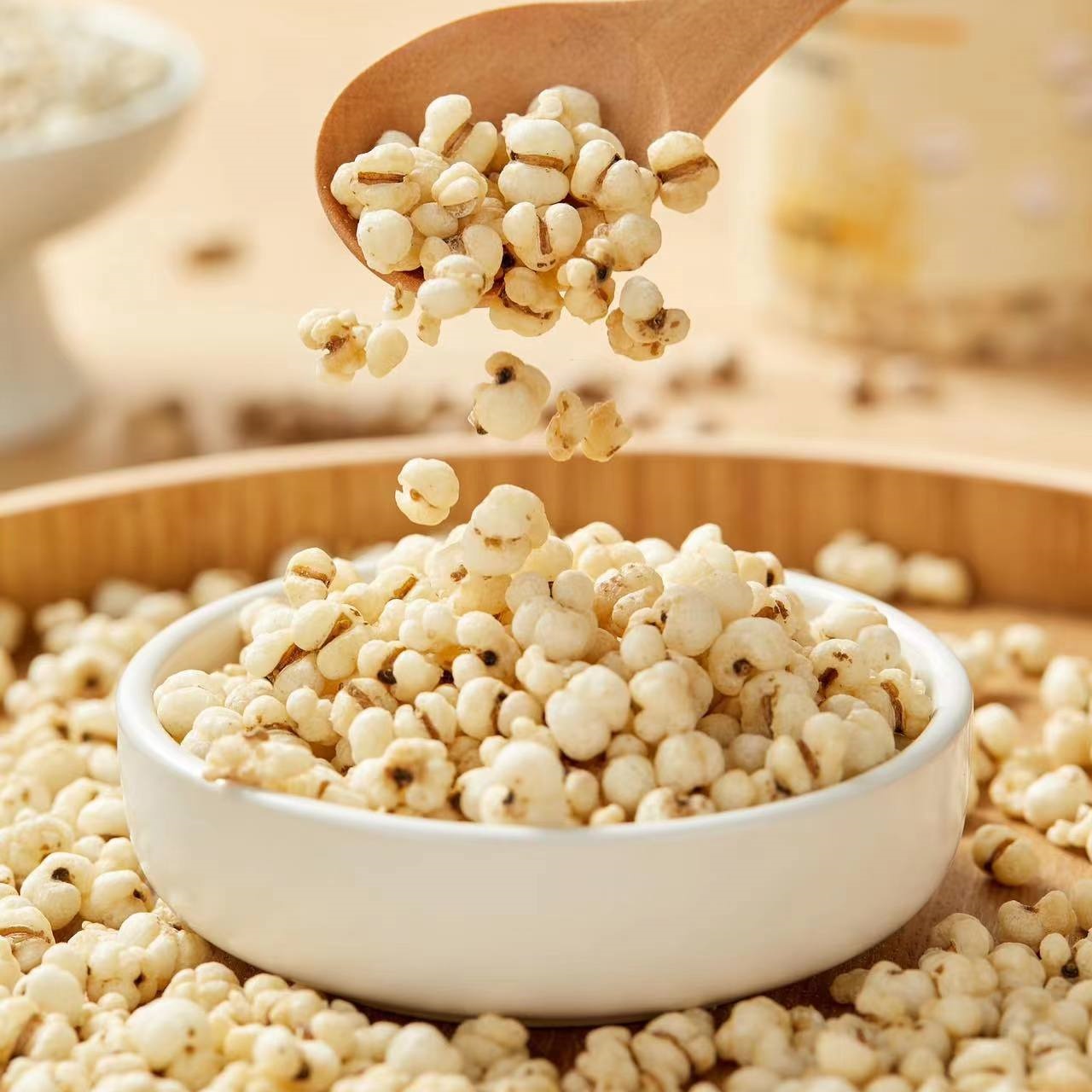 【炒薏米】无油干炒，解馋小零食， 酥酥脆脆，米香十足，好吃不上火