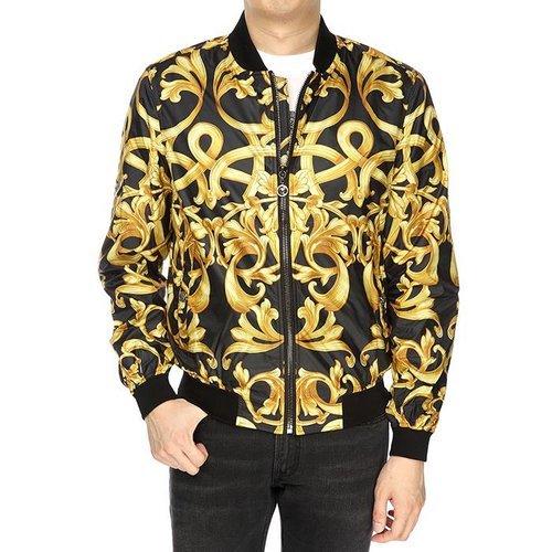 【超惠秒】Versace 美杜莎 经典印花 里外双层舒适轻薄款拉链外套 11647 商品图0