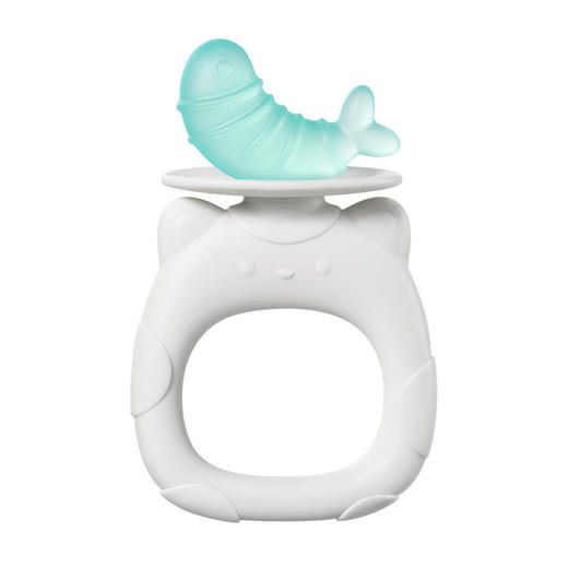 安配婴儿硅胶宝宝可水煮牙胶咬玩具出牙期防吃手神器磨牙棒防掉链 商品图4