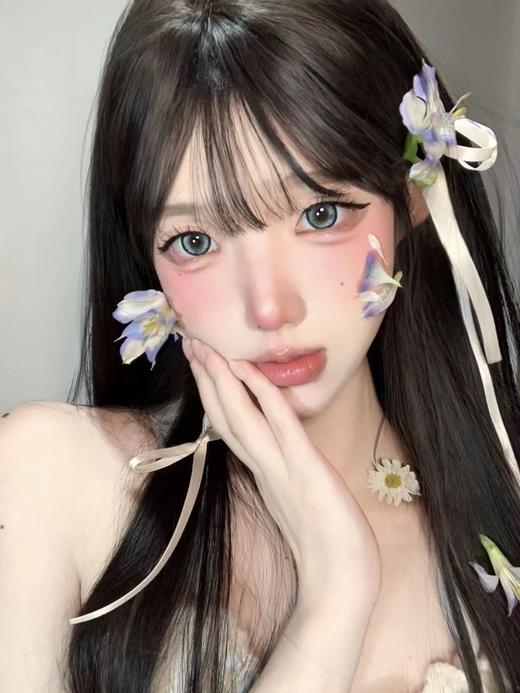 <月抛大直径>KIKICON-雾中青-14.5mm【月抛 0-1000度 含525/575】 商品图1