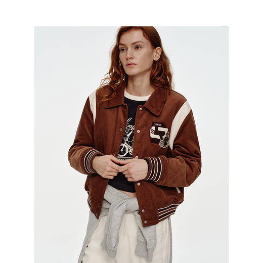 Teenie Weenie小熊卡通字母棉服女冬季外套TTJP248T03N 商品图3