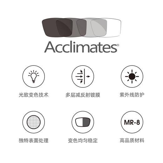 雅歌1.56非球面单光昂科美变色灰变多层减反射膜现片 商品图2