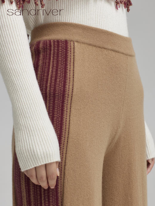 青海羊绒针织宽腿裤SJF96K234N 商品图1
