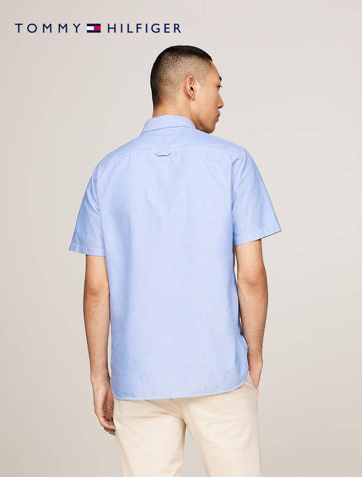 TOMMY 短袖衬衫男  MW36272-0GY 天蓝色. 商品图1