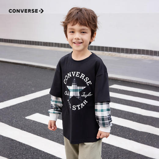 CONVERSE 秋 大童小童 儿童童装T恤 CNVB-FF-G556 商品图4