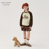 马克珍妮女童美式学院宽松插肩袖卫衣儿童上衣2024秋装新款241295 商品缩略图1