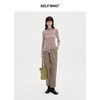 SELFWHO纯色休闲裤女2024秋季新款弹力宽松弹力百搭弯刀裤长裤子 商品缩略图2