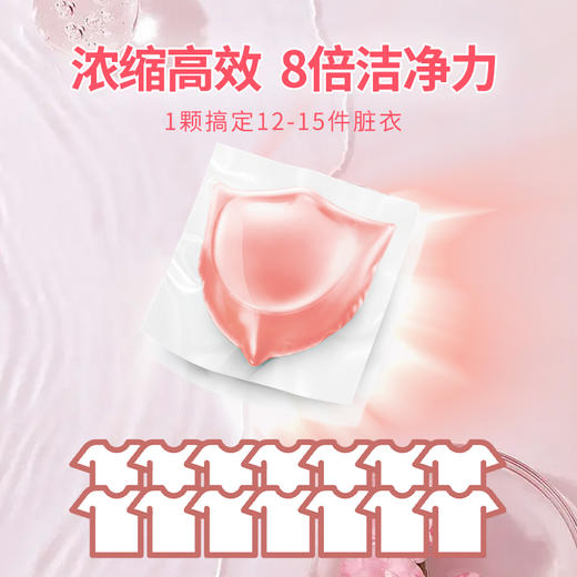 【日化洗护】蔬果园粉盾柔护香水洗衣凝珠-8g*30颗（袋装）QSH 商品图2