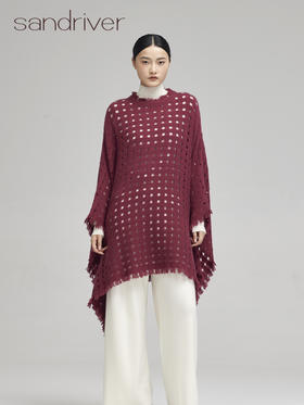 青海羊绒镂空斗篷SJF96W382N