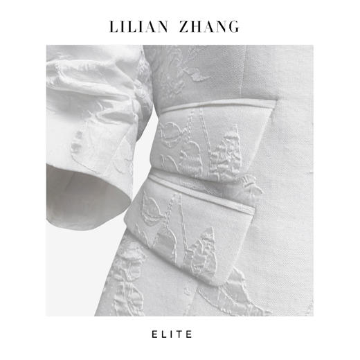 E-“定制”—“艺术人生”—繁花盛绽——复古风提花中袖抽褶外套 2405014 商品图2