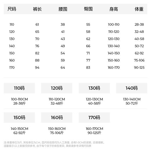 【110-170码】森林棠24秋季新款【仿牛仔打底裤】——儿童百搭弹力紧身长裤打底裤 商品图5