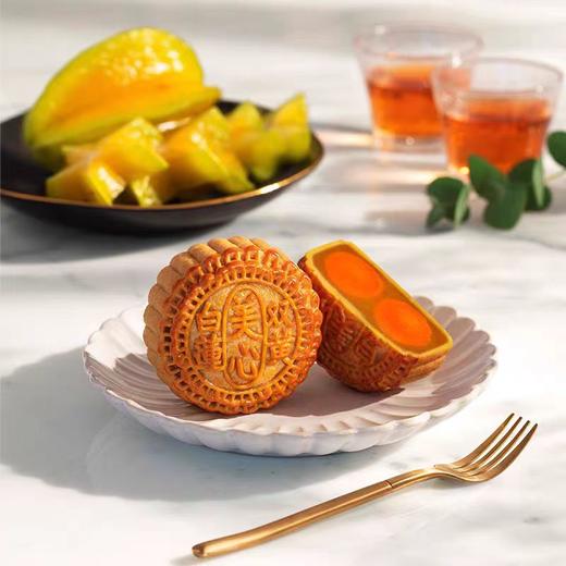 【港版】香港美心 | 双黄白莲蓉中秋月饼礼盒185g*4粒铁盒装 商品图4