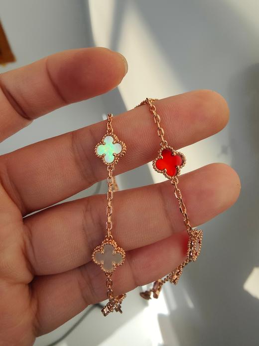 梵克雅B 迷你四叶草六花手链 商品图2