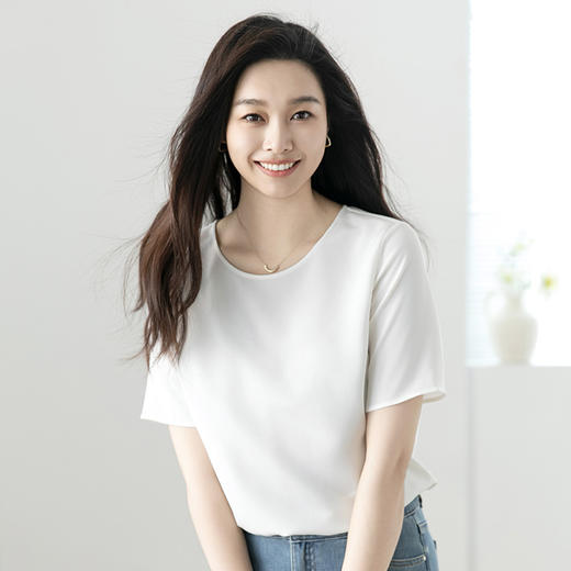 火桐hooton 高货系列 25姆米高密弹力重绉短袖YT2011 商品图10