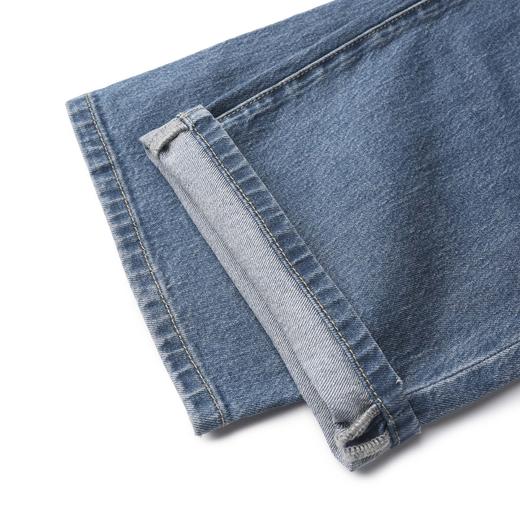 ROMI STUDIO “莱卡丹宁” 莱卡棉混纺柔性质感直筒牛仔裤 421N2013(现货) 商品图4