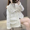 丁摩鹅绒羽绒服水貂毛门襟WX102-DZ999 商品缩略图5