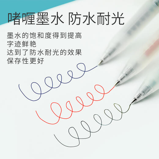 斑马牌ZEBRA JJM88子弹头按动中性笔0.5mm黑/蓝/红色 学生批改签字笔花朵刻度 商品图1