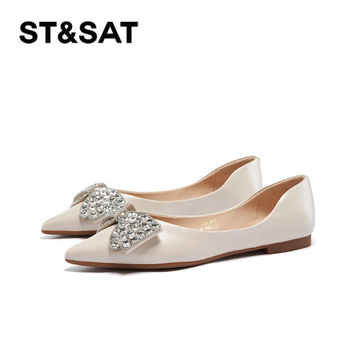 星期六法式优雅蝴蝶结平底单鞋SSC3111057 商品图5