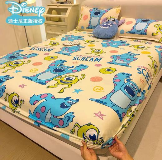 【平整服帖 迪士尼印花床笠】草莓熊床笠 单件床罩 卡通席梦思保护套 棕垫床垫全包围罩子 360度全方位包裹 保护床垫-QQ 商品图9