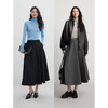 棉仓356617007-格雷系含羊毛大摆量伞裙女 24秋季高智感气质TR半身裙设计感 商品缩略图3