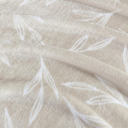 【自营】当季新品 博洋宝贝 素雅简映竹叶印花盖毯 BYTZ314-150 商品图4