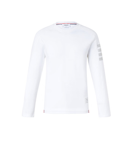 THOM BROWNE 汤姆·布朗 男士经典四条纹平纹圆领长袖T恤 MJS245A 07323