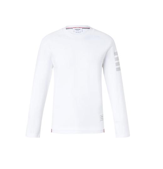 THOM BROWNE 汤姆·布朗 男士经典四条纹平纹圆领长袖T恤 MJS245A 07323 商品图0