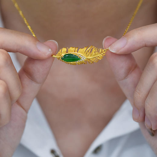 片羽翡翠项链（定制40天） 商品图4