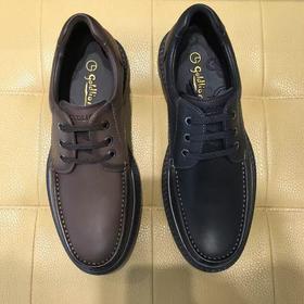 金利来皮鞋，都市休闲风格，采用磨砂牛皮，引领时尚潮流，轻质橡胶底，轻便舒适，缓震减压