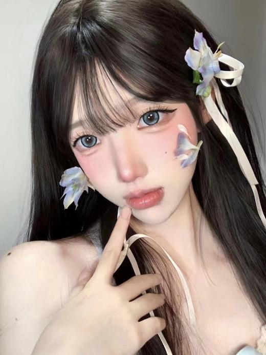 <月抛大直径>KIKICON-雾中青-14.5mm【月抛 0-1000度 含525/575】 商品图2