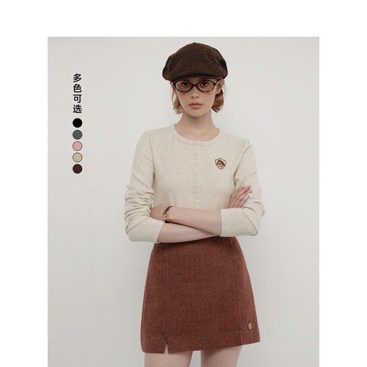 Teenie Weenie小熊卡通长袖T恤女秋季t恤TTLA247809H 商品图0