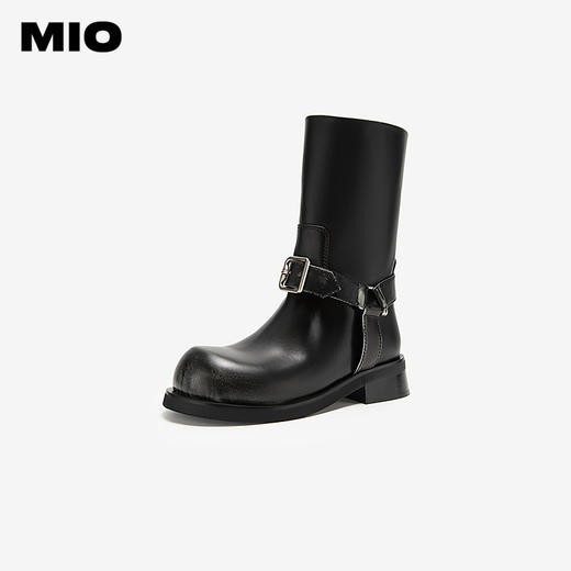 MIO米奥冬季经典复古酷飒美拉德西部靴潮流百搭靴子女M245742206 商品图1