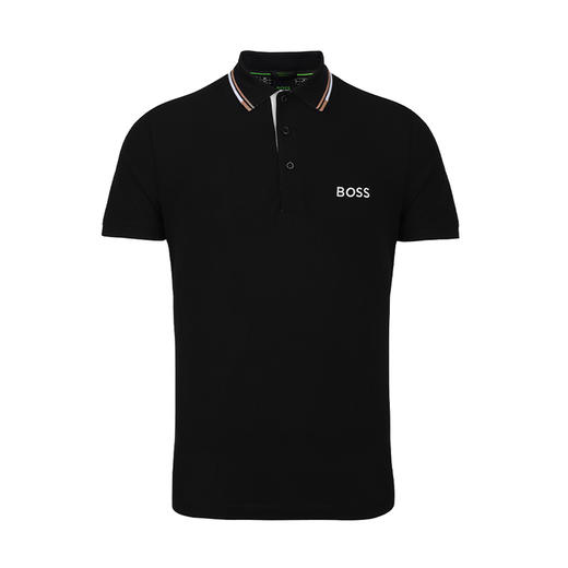 【超惠秒】BOSS 男士 刺绣字母胸标 弹棉短袖Polo T恤 11879 商品图1