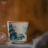 龙泉问鼎彩绘哥窑天水杯（青绿山水）（缺货） 商品缩略图1
