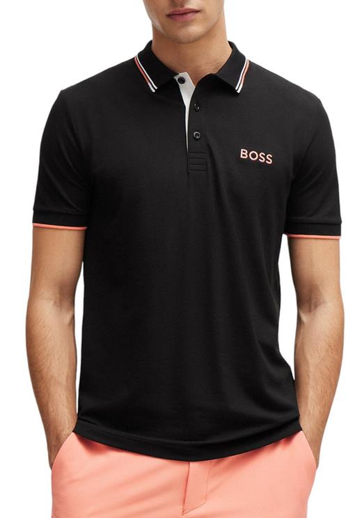 【超惠秒】BOSS 男士 刺绣字母胸标 弹棉短袖Polo T恤 11879 商品图12