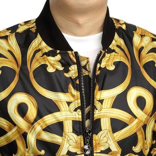 【超惠秒】Versace 美杜莎 经典印花 里外双层舒适轻薄款拉链外套 11647 商品图4