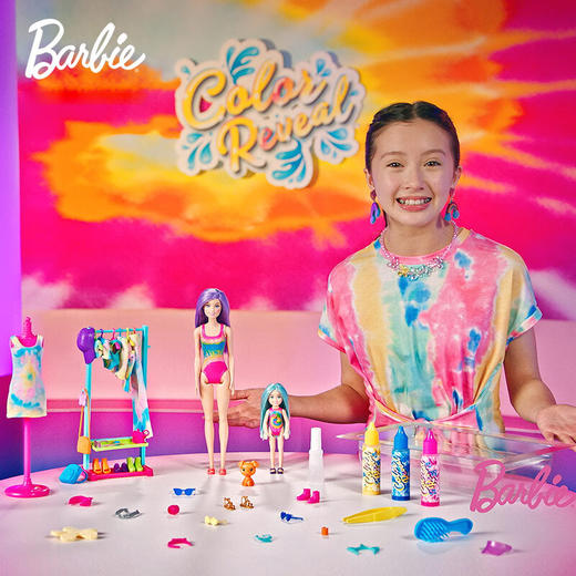 T 芭比    HCD29    惊喜变色盲盒霓虹时尚超级礼盒 商品图3