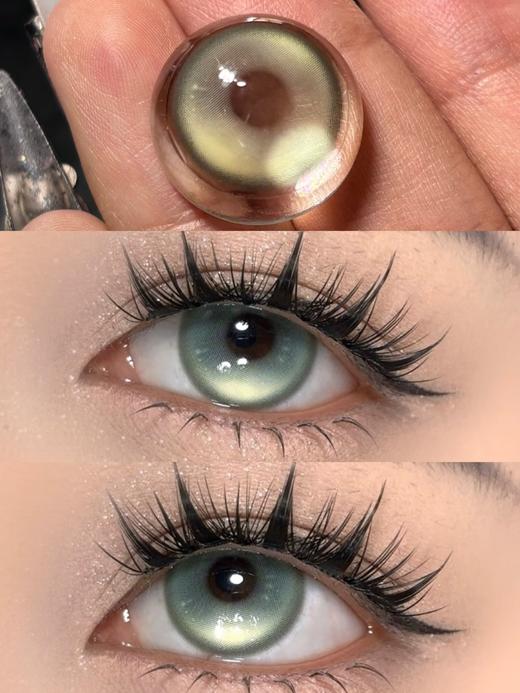 EggUncle Lens旗下 ·半年抛 柏林女巫&虚幻国度&绯色神域 ｜14.5mm白狮参考着色大直径   2片 商品图6