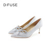 D:FUSE迪芙斯2024秋季新款流行格利特宴会鞋精致闪耀蝴蝶钻扣高跟鞋婚鞋DF43111162 商品缩略图0
