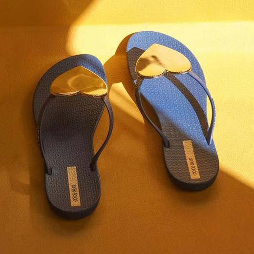 COOL CHAP 鎏心系列爱心人字拖防滑沙滩凉拖鞋 商品图4